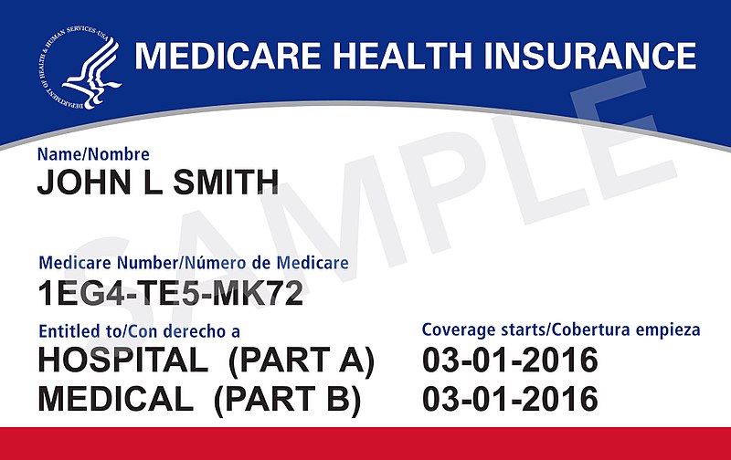 Sample medicare card